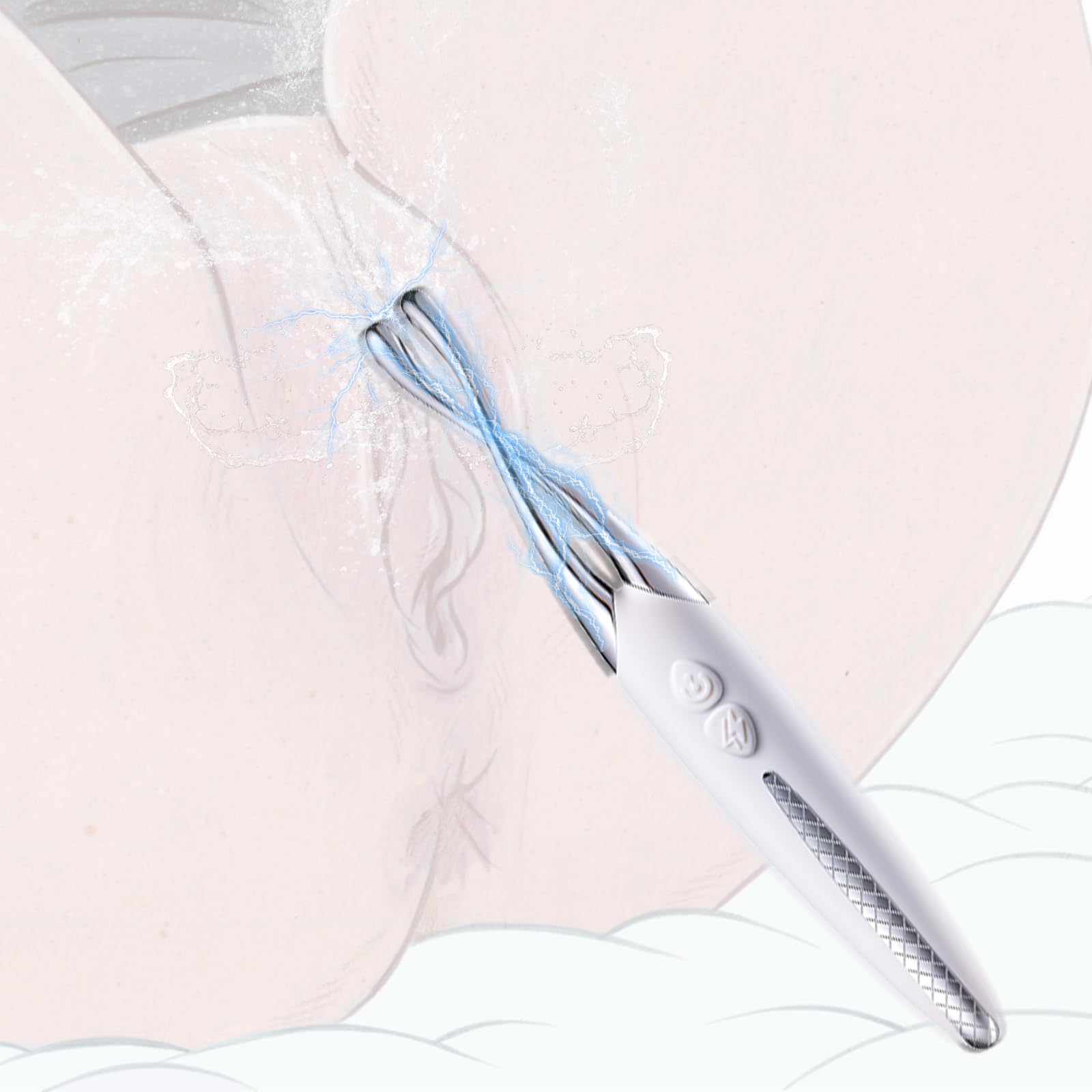 BDSM Elektro Shock Massagestab Hochfrequenz G-Punkt Vibratoren Klitoris Vibrator Mit 10 Vibrationsmodi ＆ Elektroschock Elektrostimulation Foltergerät Klitorisstimulation für Sie Sexspielzeug für Frau