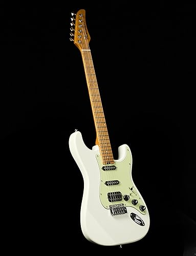 Miniatura 3 de Guitarra eléctrica, bobina dividida H-S-S Pickups guitarra eléctrica de 6 cuerdas, cuerpo de caoba asada y cuello de arce, guitarras eléctricas