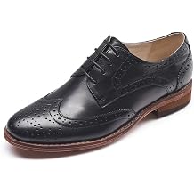 Womens Perforated Lace-Up Wingtip Oxfords Flat