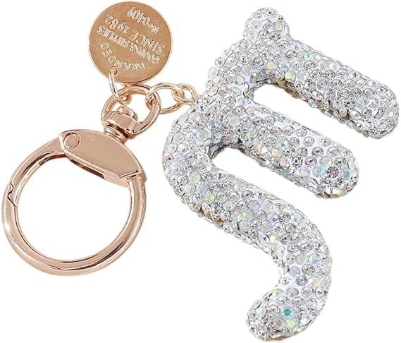 Rhinestone Zodiac Keychain for Women Charms Crystal 12 Constellation Astrology Birthday Jewelry Tote Bag Accessories