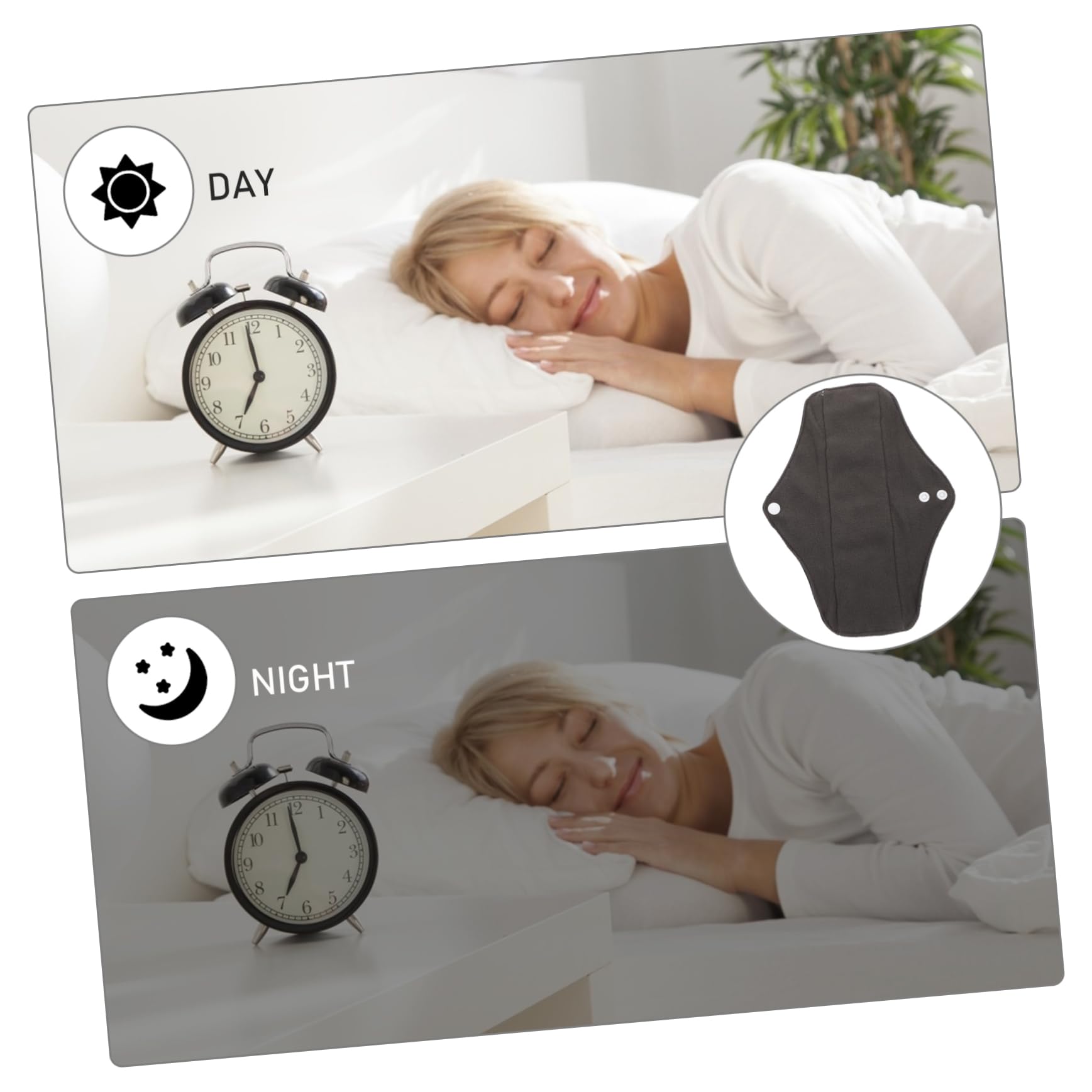 Didiseaon 2 Juegos De Compresas Sanitarias Lavables Para Mujeres Almohadillas De Maternidad Almohadillas Sanitarias Para Niñas Tela Lavable Reutilizable Almohadilla Reutilizable