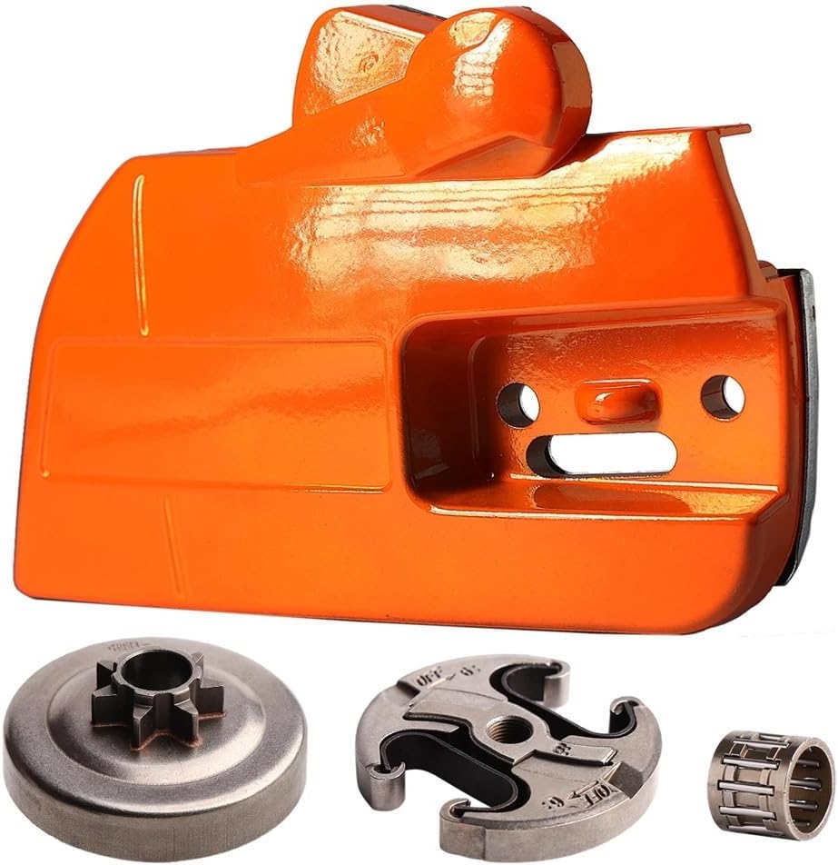 Chainsaw Chain Brake Clutch Side Cover and 325 7T Drum Fit for 340 345 350 with Needle Bearing Replacement Parts