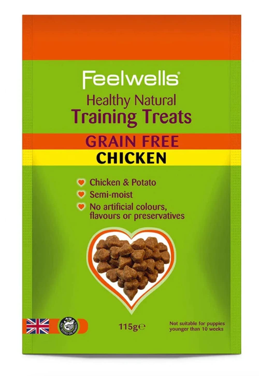 Feelwells Training Treats Grain Free 115g, transparent