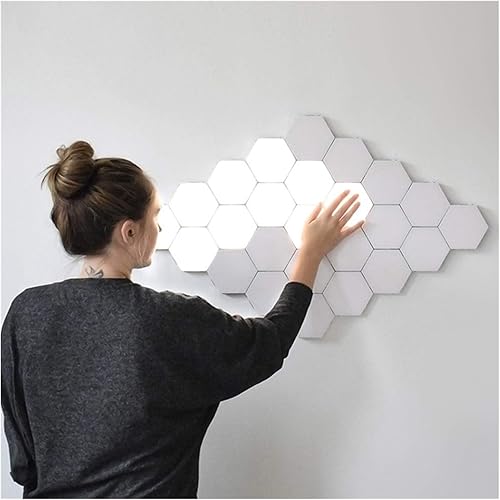 Miniatura 1 de LIRUXUN 1-16 lámparas de iluminación sensibles al tacto, lámparas hexagonales modulares táctiles de pared LED, lámpara de noche creativa (tamaño  1
