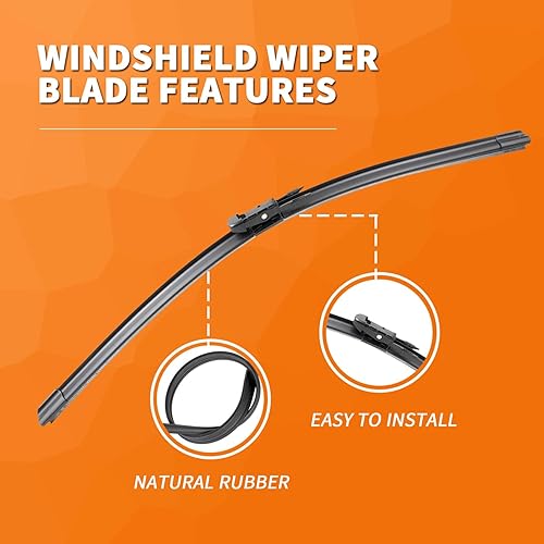 Miniatura 3 de CJPPPZIW Limpiaparabrisas premium de 26 pulgadas, 20 pulgadas + 15 pulgadas, repuesto para Volvo V70 XC70 2008-2016, piezas de automóvil fáciles de