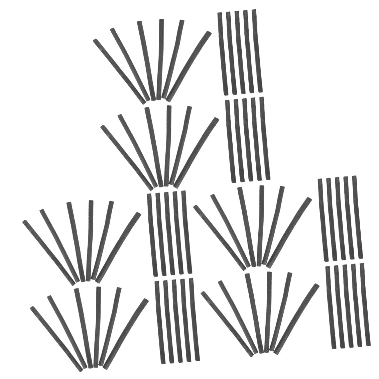 Operitacx 60piezas Lápices De Carboncillo Comprimido Para Dibujo Palos De Carboncillo De Sauce Para Artistas De Dibujo Para Estudiantes y Adultos