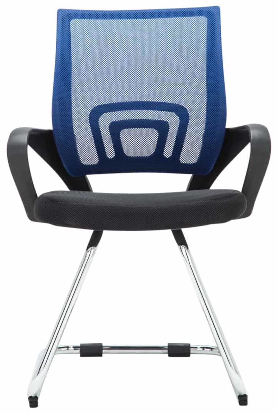 CLP Set 2 Sedie Da Studio Eureka I Seduta In Rete E Telaio In Metallo I Con Braccioli, Colore:blu