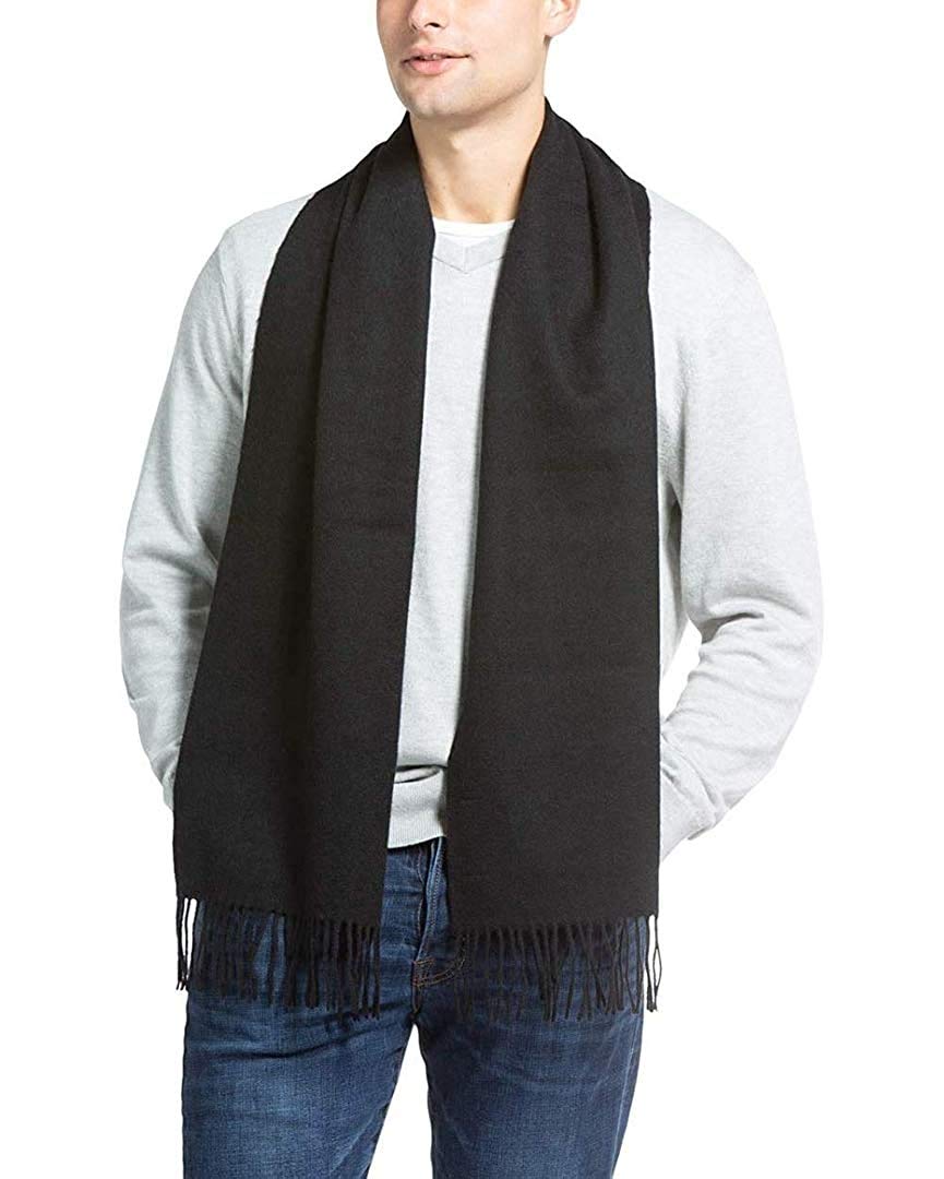 BISMAADHCashmere Feel Winter Scarf Classic Solid Warm Soft Large Muffler Wrap Shawl Scarves For Men Women