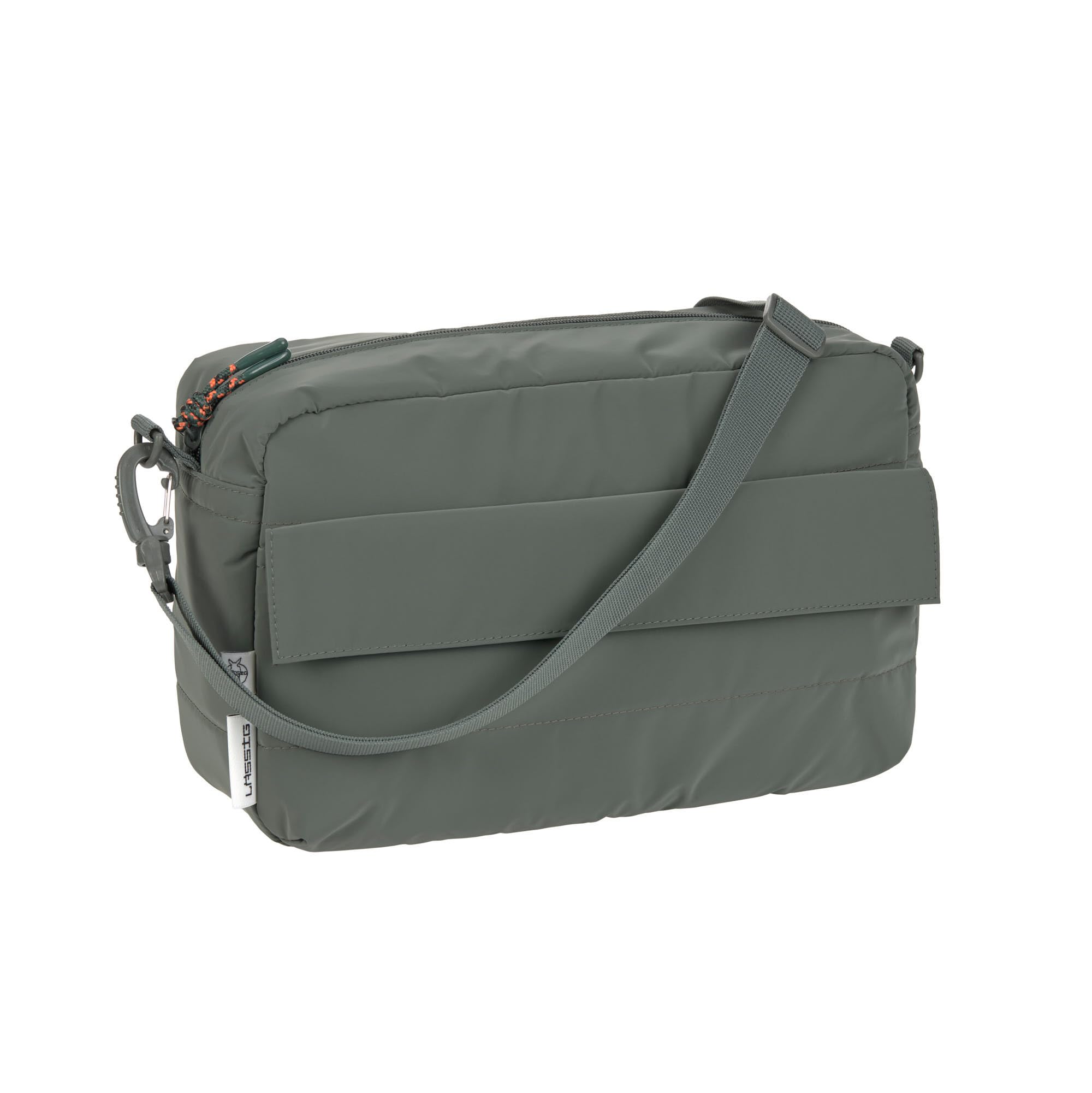 LÄSSIG Organizador para cochecito de bebé bolso bandolera bolso para cochecito incl. enganche para cochecito/Casual Buggy Organizer Bag olive