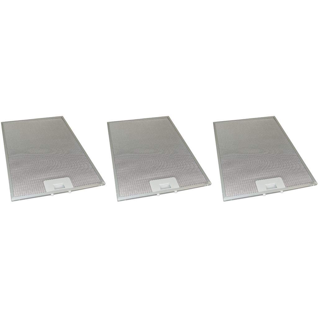 Ufixt 3 x Cooker Hood Metal Grease Filter 283mm x 380mm Fits Scholtes, Servis, Stoves, Thorn and Tricity