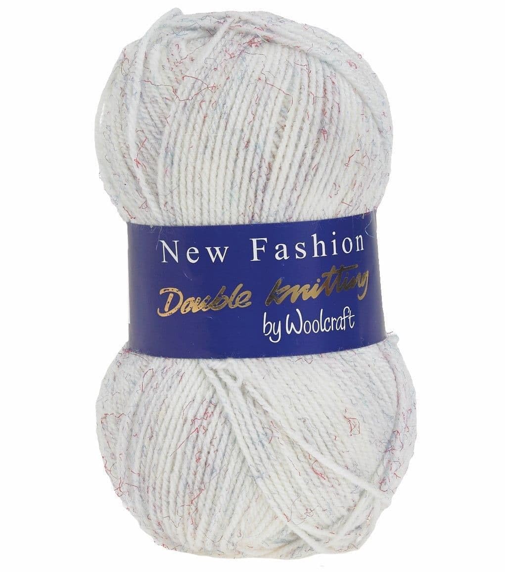 Woolcraft Fashion Tweed Double Knit (DK) Knitting & Crochet Yarn, 6 Colours in The Range, 100% Acrylic, 300 Metres, 100g Balls, Pack of 10, Honeycomb