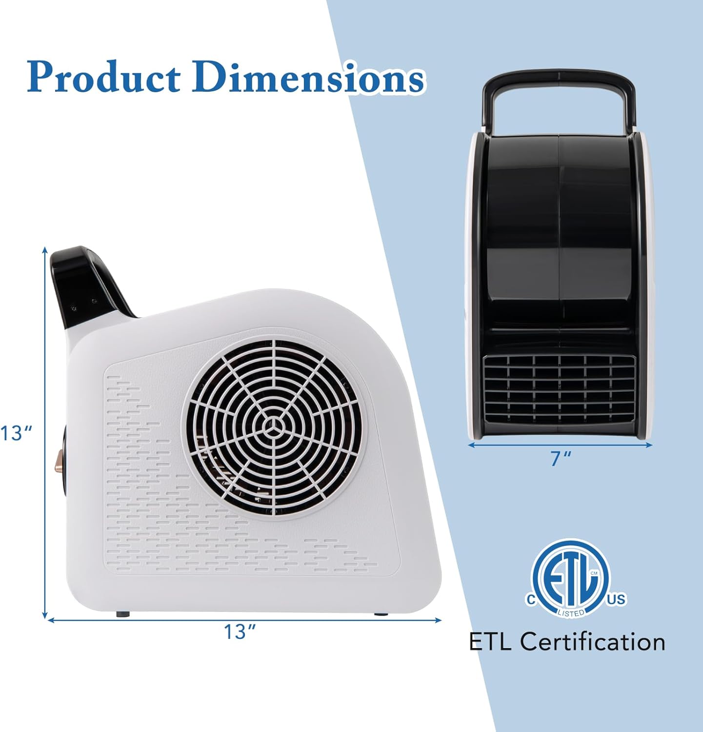 ARLIME High Velocity Blower Fan, Utility Air Mover w/ 3 Speeds & 185° Pivoting Head for Drying Cooling Ventilating, 130W 325CFM Portable Floor Fan w/2 AC Outlets for Home, Garage, Gym, Job Site