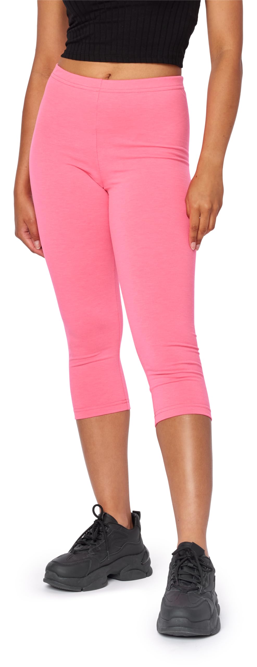 Bellivalini Neon Leggings Damen 3/4, Gym Damen Leggings, Knallige Hosen ideal als Festival Outfit oder Teil von einem 80er Jahre Outfit BLV50-300