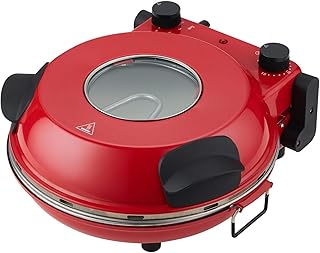 Healthy Choice 12-Inch Pizza Oven – Thermal Control, Timer, Viewing Window, Removable Stone, Compact and Efficient, Perfec...