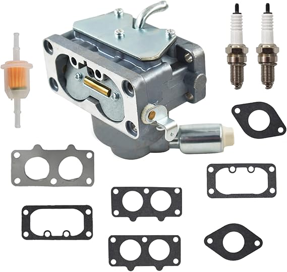 labwork 791230 Carburetor Carb with Gasket Kit Replacement for V-Twin 4 Cycle 20HP 21HP 23HP 24HP 25HP Vertical Engines Replacement for 799230 699709 499804 MIA10632 Silver