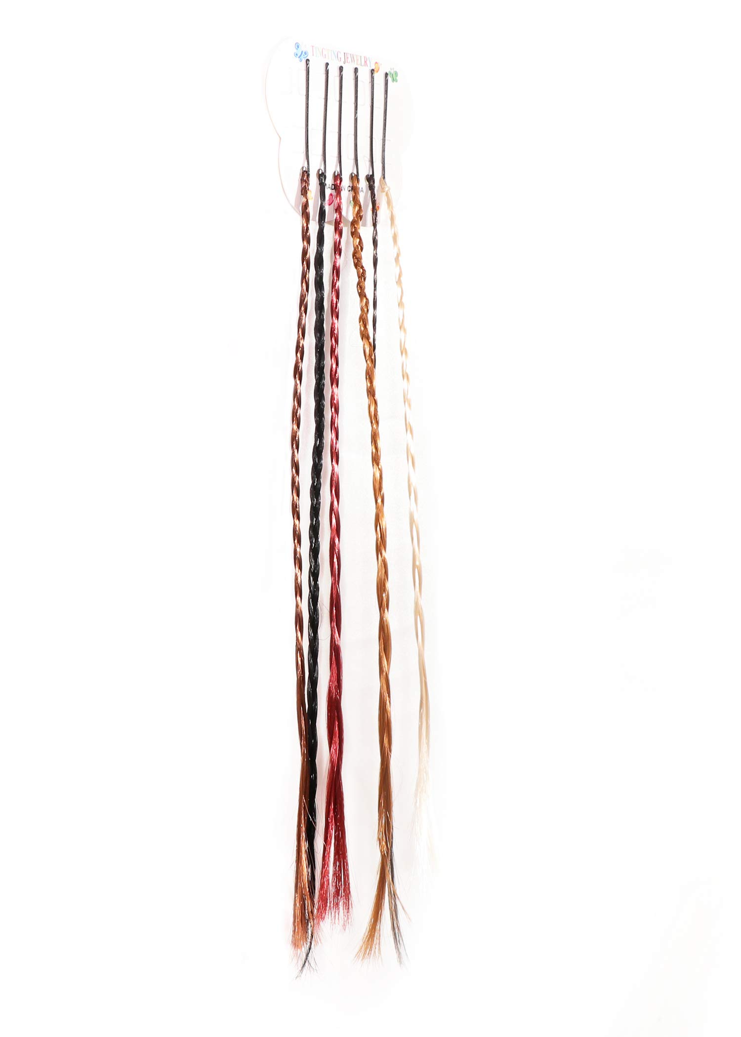 Honbon Colored/Highlight Hair Extension (Multi-Colour) with Pins in Straight Piece (Set Of 6) … 4