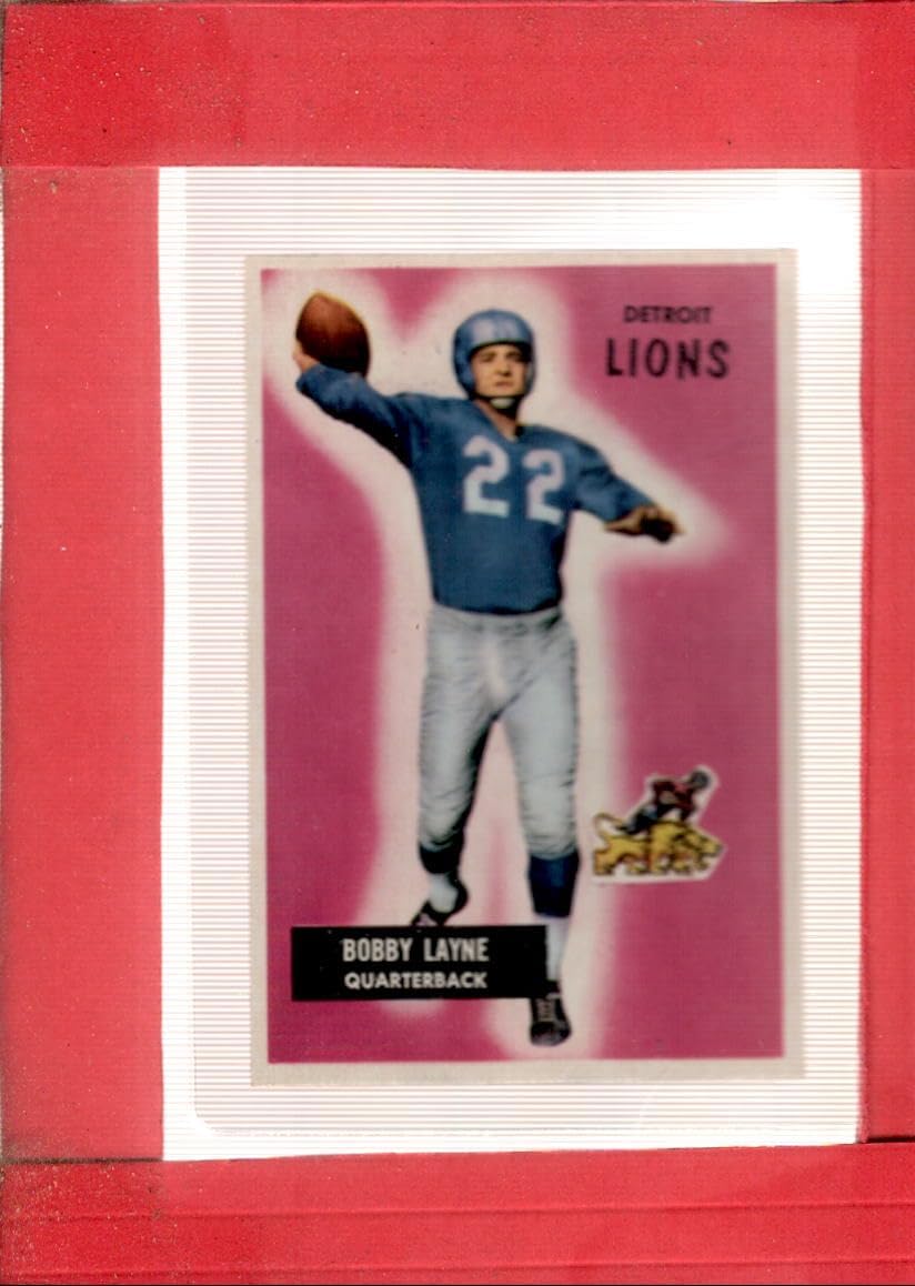 1955 Bowman #71 Bobby Layne NM+ Detroit Lions Football