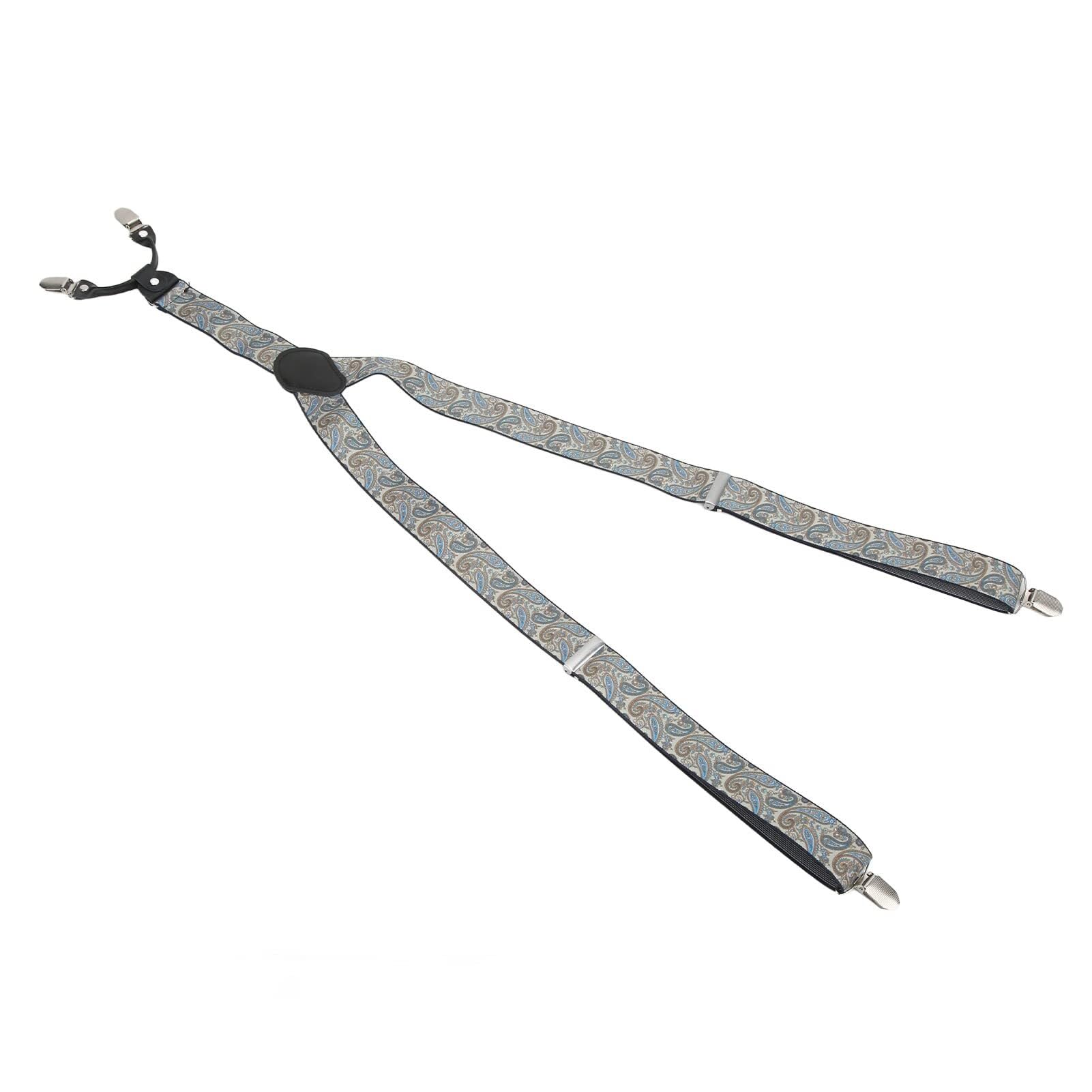 Tirantes ajustables con espalda en Y for hombre: 1,4" de ancho, 45,3" de largo, clips de metal resistentes, elástico duradero for vestir y uso diario tirantes para hombre de trabajo