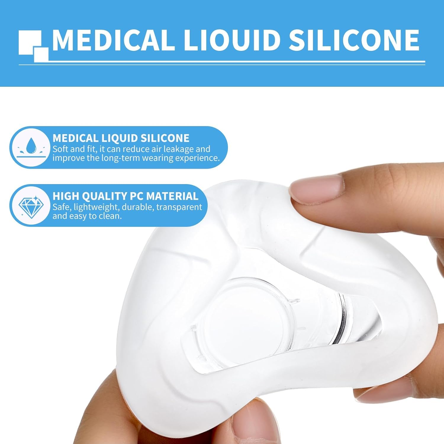 Cuscinetti nasali di ricambio per ResMed AirFit N20, compatibili con telaio originale Airfit N20, tenuta affidabile e vestibilità perfetta, imbottitura per mascherine di ricambio, copertura nasale