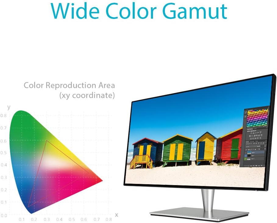 ASUS ProArt PA27AC 27 Monitor Professionale, WQHD, 2560 x 1440, IPS 4 side-frameless, HDR, 100 % sRGB/Rec.709, △E 2, Thunderbold 3 USB-C