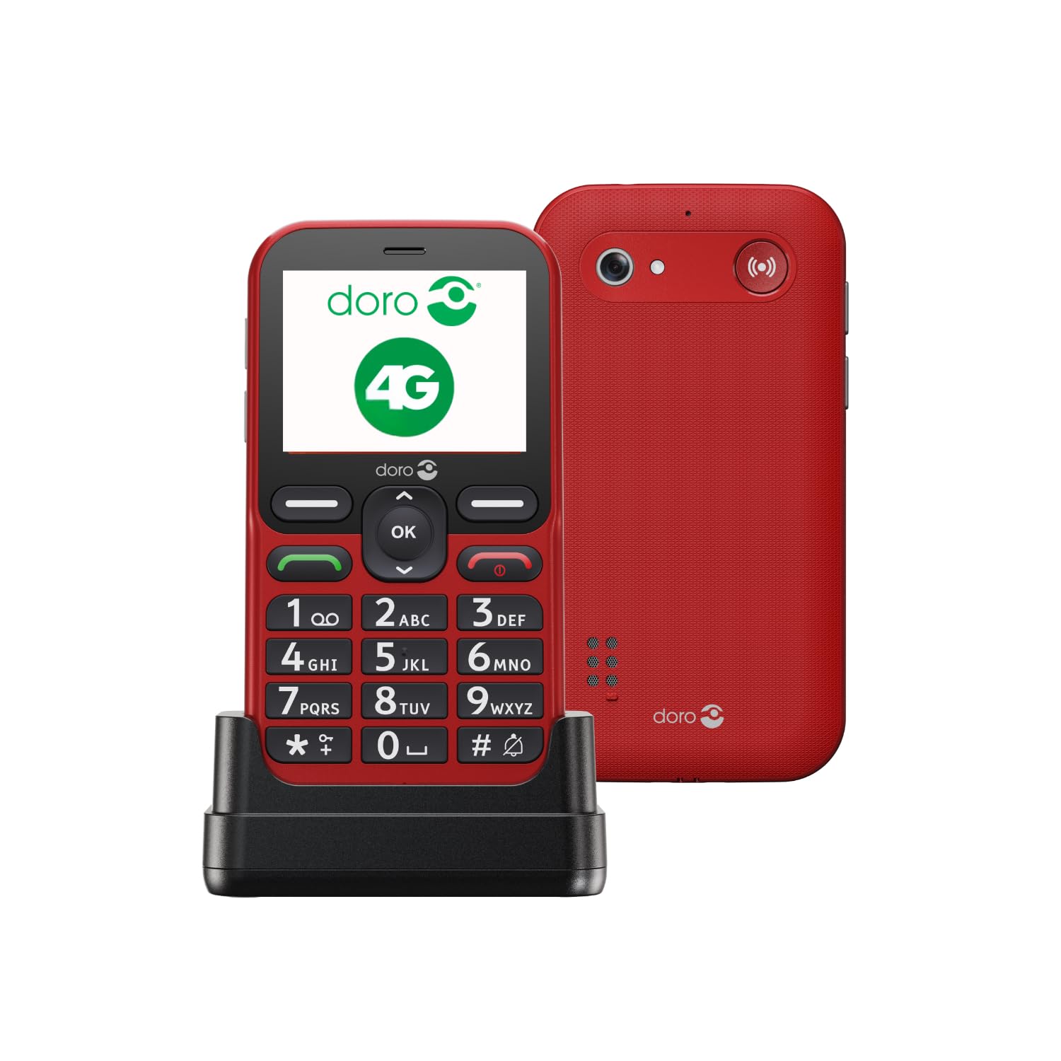 Telefono movil doro leva l10 - 2.4pulgadas - 4g - rojo