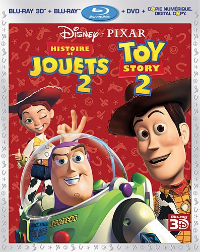Histoire de Jouets 2 [Blu-ray 3D + Blu-ray + DVD + Digital Copy] [Blu-ray]