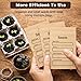 ECOPARK 100 Pack Resealable Seed Packets with Clear Window, 4.72 x 3.15 Inch Kraft Paper Seed Packets Envelopes, Self-adhesive Sealing & Preprinted Templates for Seed Storage, Seed Organizer