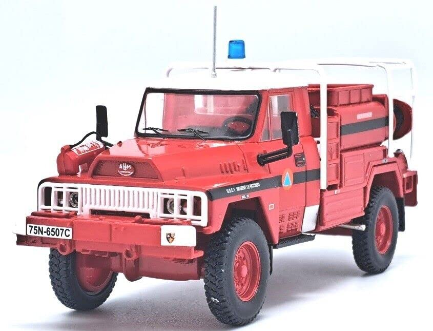 Camión cisterna ACMAT TPK 4.35 C CCFM de la Sécurité Civile 1985 en miniatura a escala coleccionable