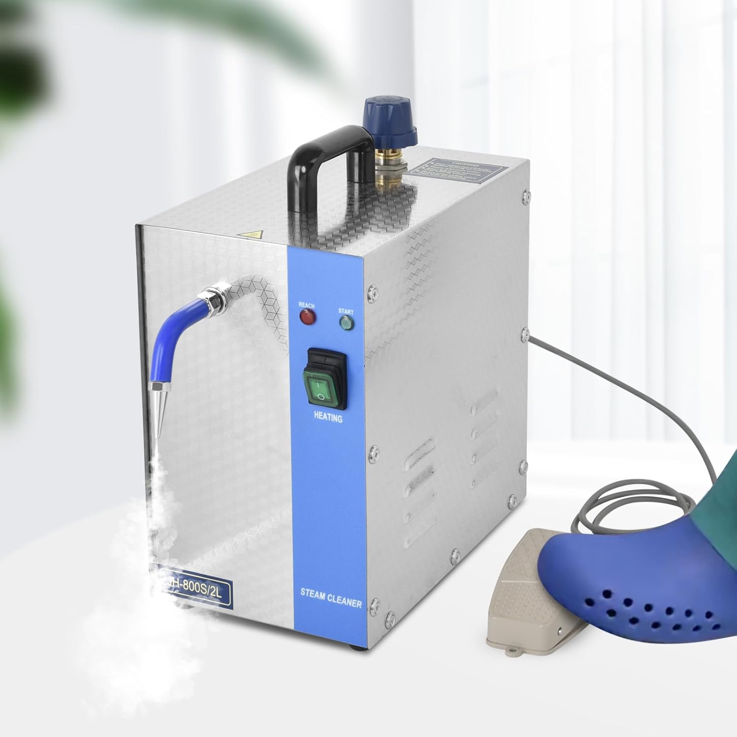 Jewelry Steam Cleaner Machine, 1300W 2L, 304 Stainless Steel with Water Full Alert and Overheat Protection, Eco-Friendly, Ideal for Cleaning Models, Jewelry, and Parts
