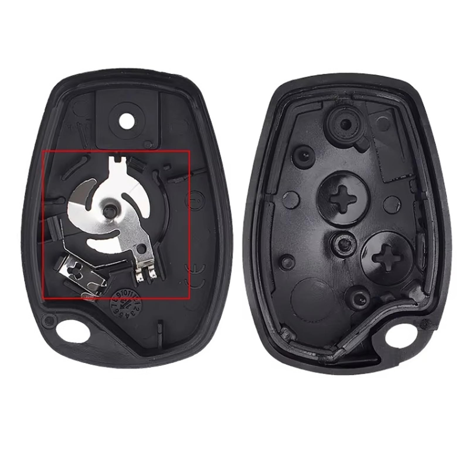 Compatible Con Dacia Para Logan 2004 2005 2006 2007 2008 2009 2010 2011 2012 Para Sandero 2008-2012 3 Botones Carcasa De Mando A Distancia Coche
