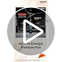Image of ACTIVA Energia 1200mm BLDC Ceiling Fan with LED Light & Remote | 28W BEE 5 Star Energy Saving Fan, High Air Delivery 3 Blade, Silent Operation, Timer & Reversible Mode, 5 Year Warranty Marble Black