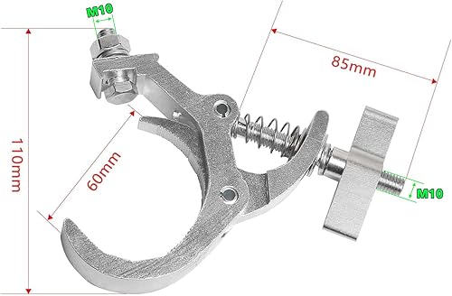 Miniatura 7 de 2 paquetes de abrazaderas para luces accesorios de iluminación de escenario, abrazadera de iluminación C, abrazadera de poste de luz Dj, abrazadera