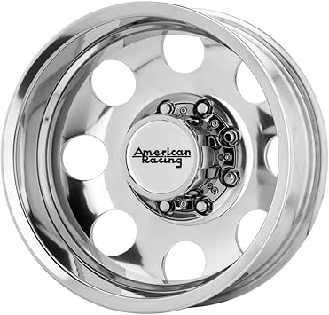American Racing AR204 BAJA DUALLY 17X6 8X6.5 -1.78 -134mm POLISHED - REAR - AR204760901134N