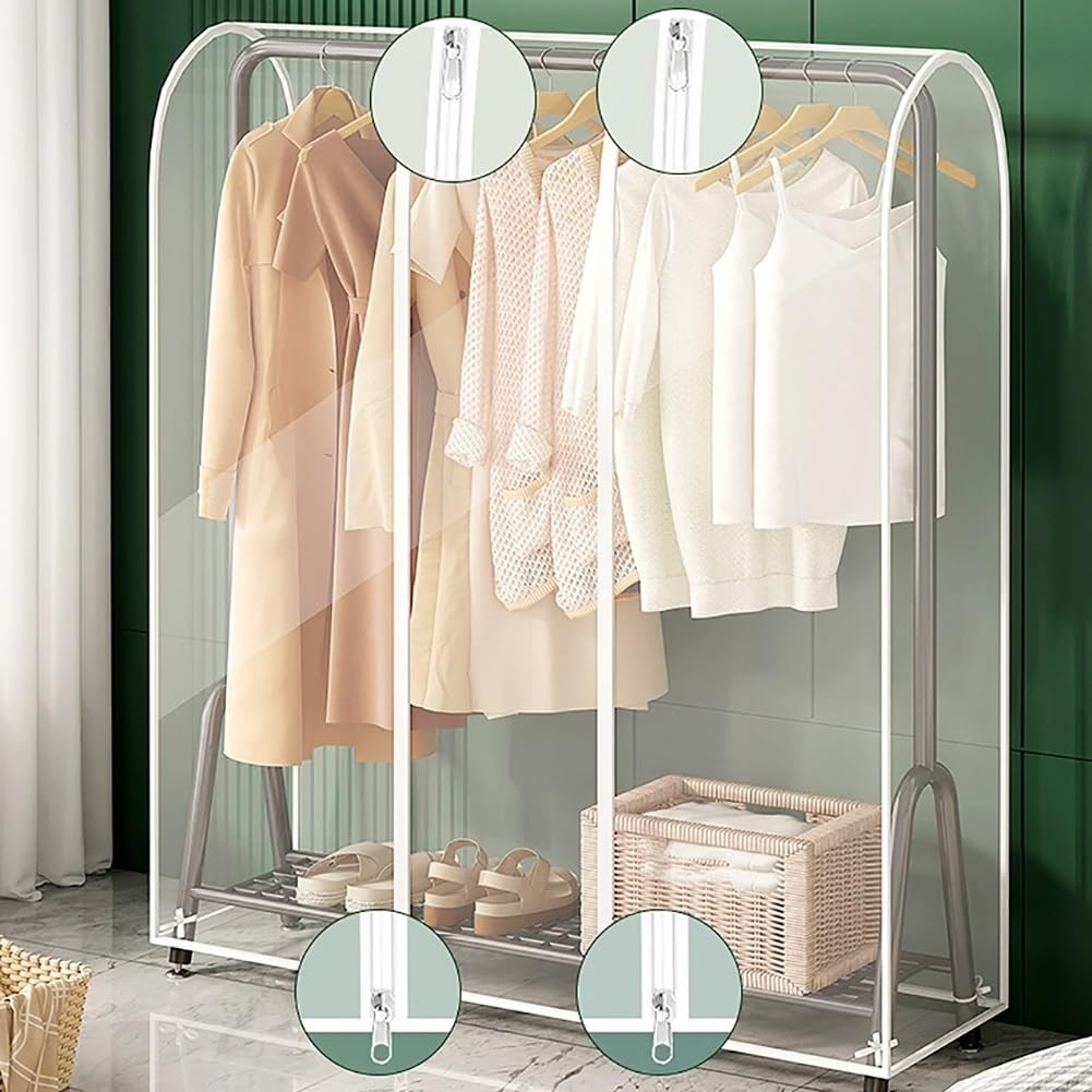 Housse De Protection Transparente Pour Vêtements Suspendus - 50x100x120 Cm, Anti-poussière, Anti-mites, Zip