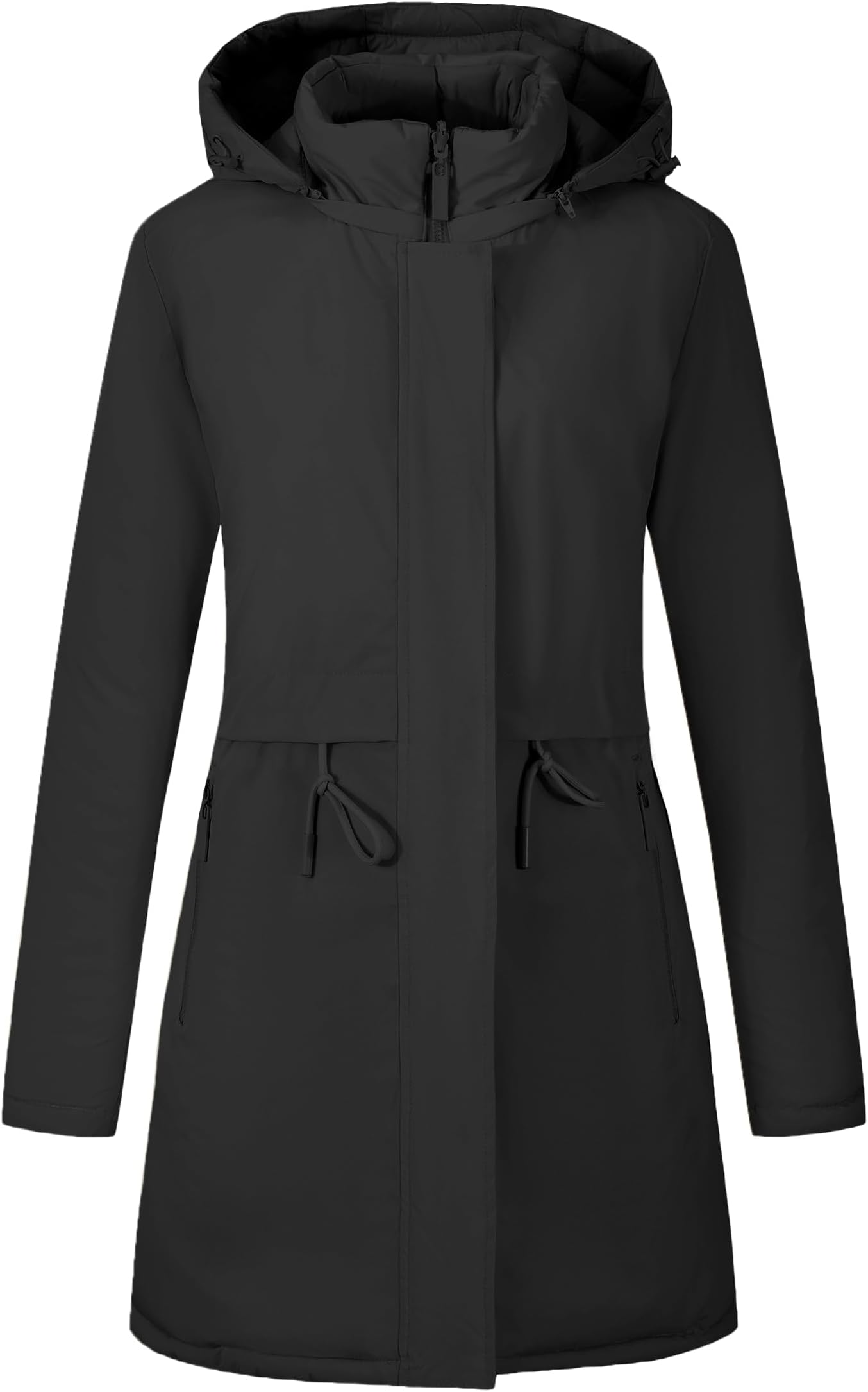 – Women Parka Jacket Reversible Spring Warm Anoraks Hooded Puffer Coat
