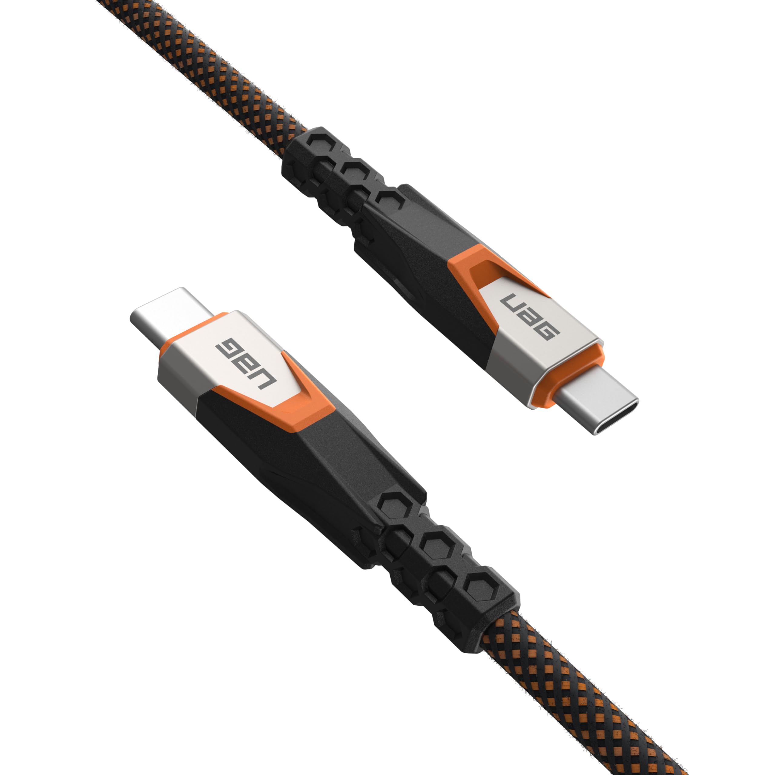 URBAN ARMOR GEAR UAG SRGE Cavo USB 3.2 Gen 2 240 W 20 Gbps USB-C a USB-C 0,8 m robusto cavo di ricarica rapida rinforzato SuperSpeed con cinturino compatibile con iPhone 16, Galaxy S5 e MacBook,