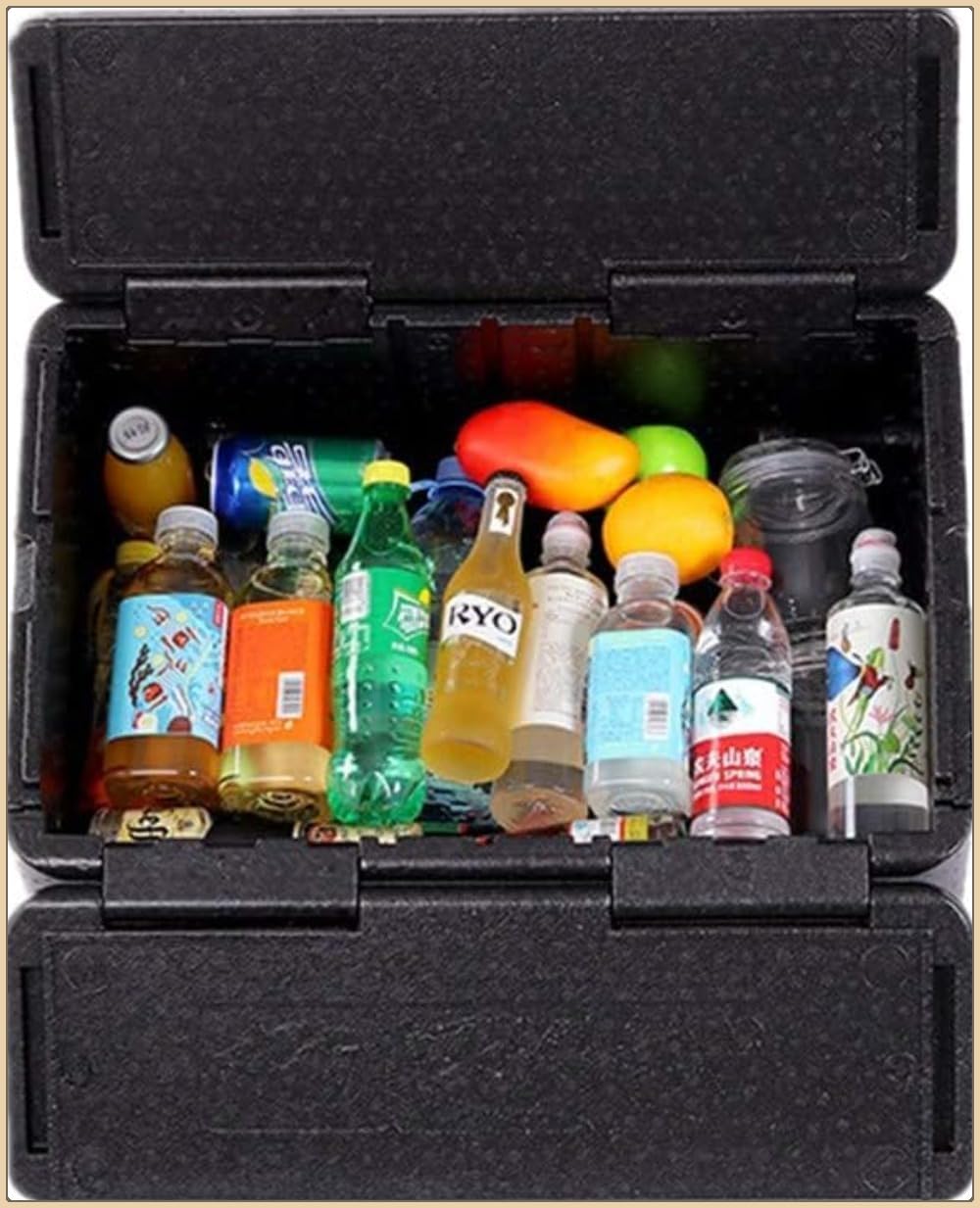 Yubbuio折りたたみ式断熱ボックス、バーベキュー保管、鮮度保持、ポータブル、折りたたみ式冷蔵、食品一定温度、60リットルの大容量