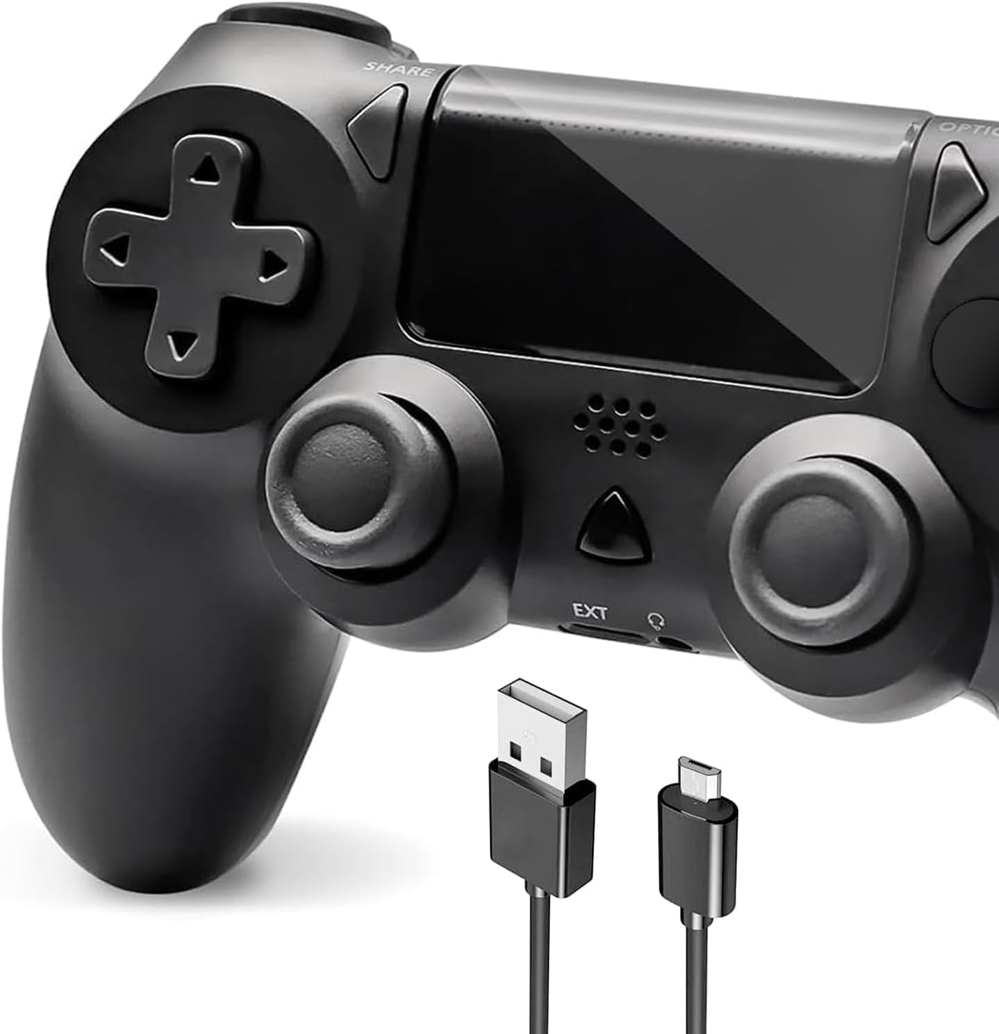 Wireless Controller for PS-4, Controller Wireless for PS-4/Pro/Slim/PC, Bluetooth Gamepad Joystick with Dual Vibration Touch Panel Six-Axis Upgraded 3.5mm Audio Jack Ergonomic Controller