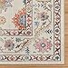 Gertmenian Indoor Boho Area Rug - 6x9 Medium, Non Slip, Super Strong, Ideal for High Traffic Areas in Bedroom, Living Room, Kitchen - Cullen, Cream/Multi, 28547