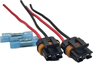 2PCS 14AWG Cooling Fan Motor Connector Pigtail, 12033769, Fits GM TPI/LT1/LS1: Ford, Chevrolet, Camaro & Firebird 93-02, Corvette C4 85-96 & C5 97-04, 2-Pin, Sealed Metri-Pack 630, TPI, LT1, LS1, LS6