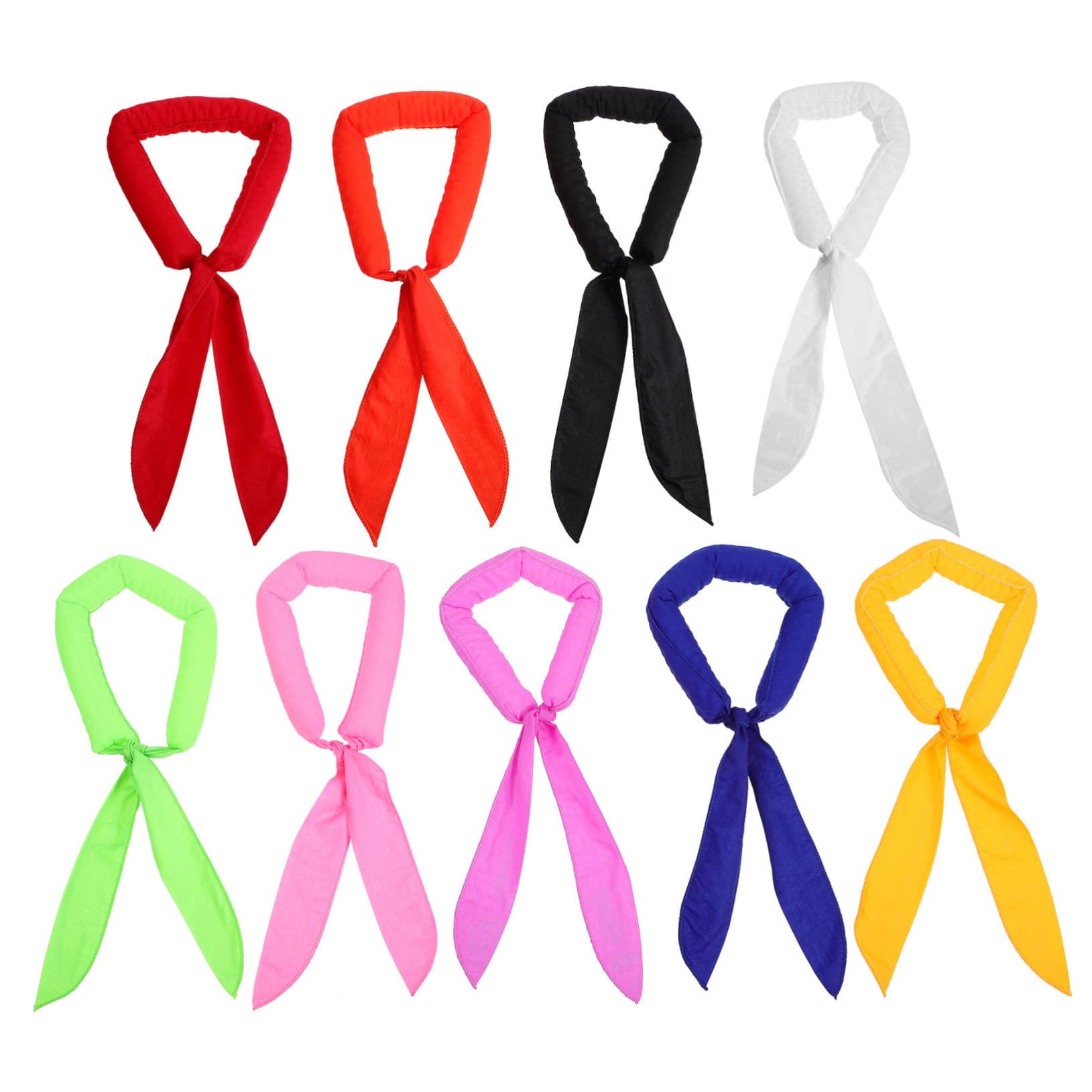 OSOLADY 9Pcs Cooling Towels Ice Cold Scarfs for Outdoor Sports Quick Dry Chilly Towels for Yoga Camping Travel Reusable Breathable Neck Coolers