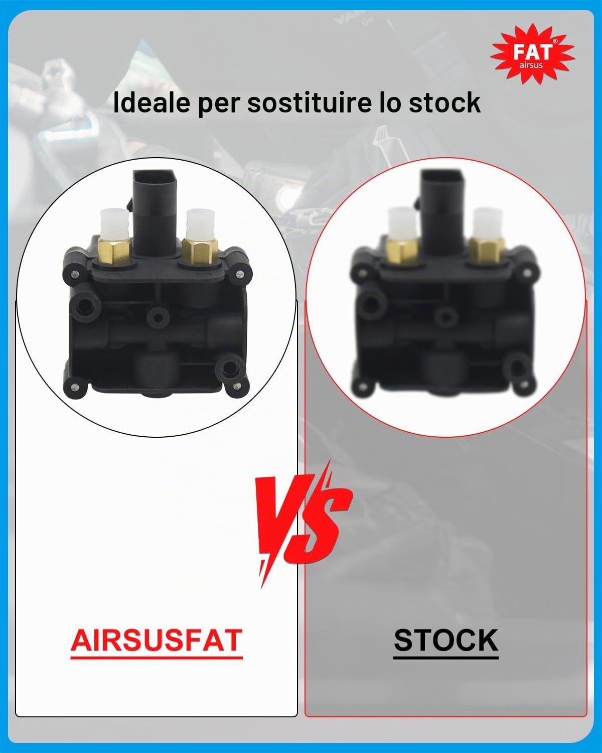 Valvola solenoide di giro dell'aria 37206789450 37206784137 del blocchetto della valvola del compressore della sospensione dell'aria adatta BMW F01 F02 F07 F11 X5 F15 X6 F16