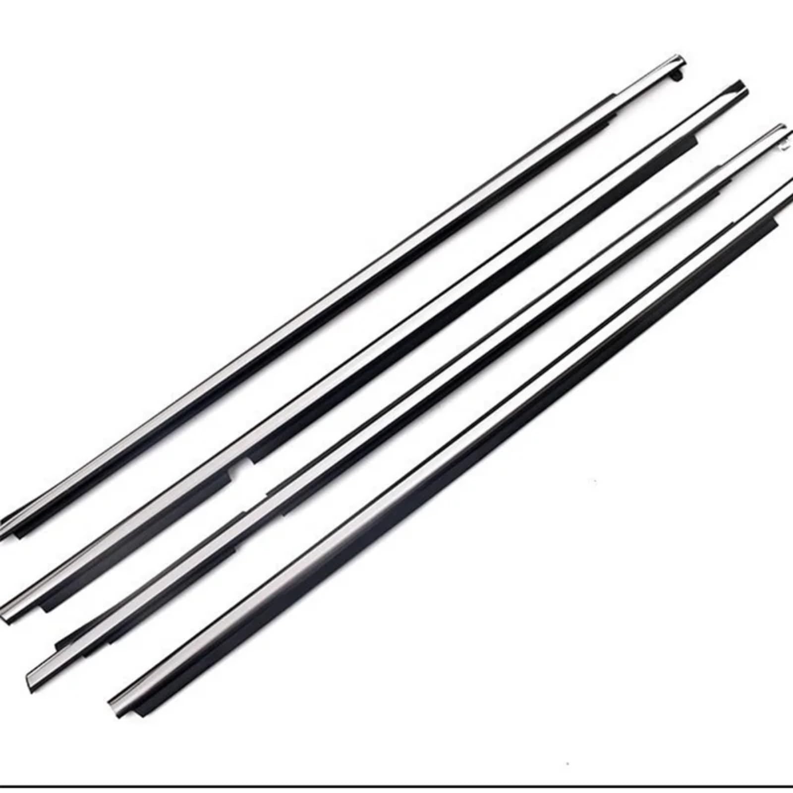 Car Window Seal Strip Compatible with Toyota for Land for Cruiser 120 for Prado 2003-2009 4Pcs Outside Weatherstrip Seal Window Rubber Trim 7571160061