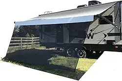 Tentproinc Toldo Rv Tela de Proteção Solar 8' X 13' 3'' (Adequado para Toldo de 14') Tela de Malha Toldo para Trailer de Trailer Toldo Shadescreen Motorhome Protetor Solar Bloqueador Uv - (Preto)