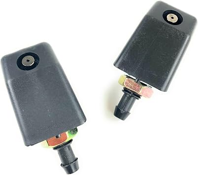 Dawn Jade Head Lamp Washer Sprayer Set by Front Plastic for Land for Rover Rover Base 87-92 & Hunter 89 91 & County 89-90 92-94 & County LWB 93-95 Wiper Nozzle-Type PRC4615-AM PRC4615 WangD1777