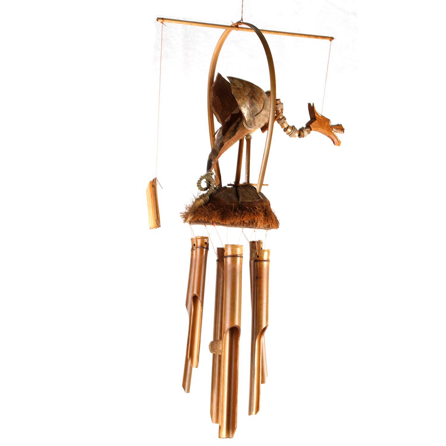 Tokoindah Handgefertigtes Bambuswindspiel aus Naturmateriali