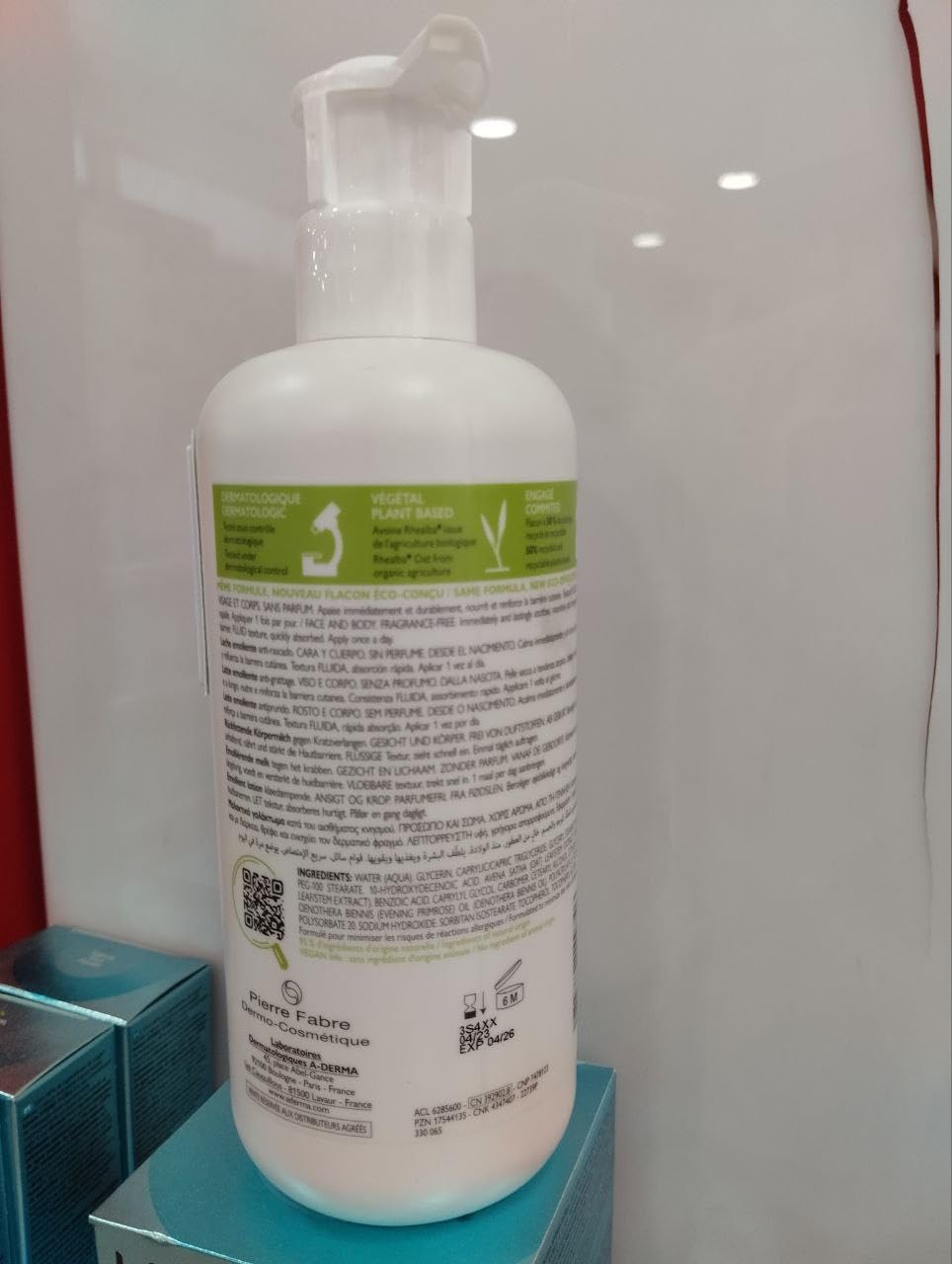 A-derma Exomega - Face&body Lotion 400ml -Dry Skin Treatment Beauty Skin