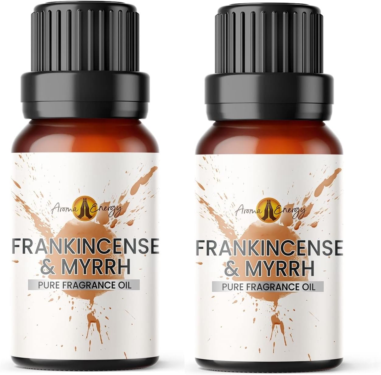 Aroma Energy Frankincense & Myrrh Fragrance Oil for Diffusers, 2x10ml