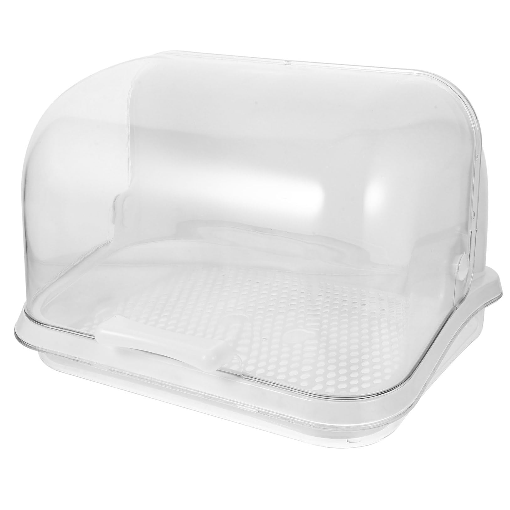 Abaodam Égouttoir à Biberons Blanc en PP pour Bébés, Boîte de Rangement Sûre pour Tétines et Vaisselle, Stockage Séchage