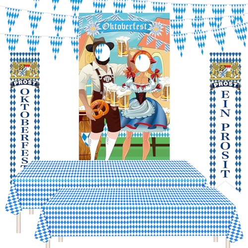 Toile fond photo l'Oktoberfest et panneau pour réussir votre décoration de table bavaroise